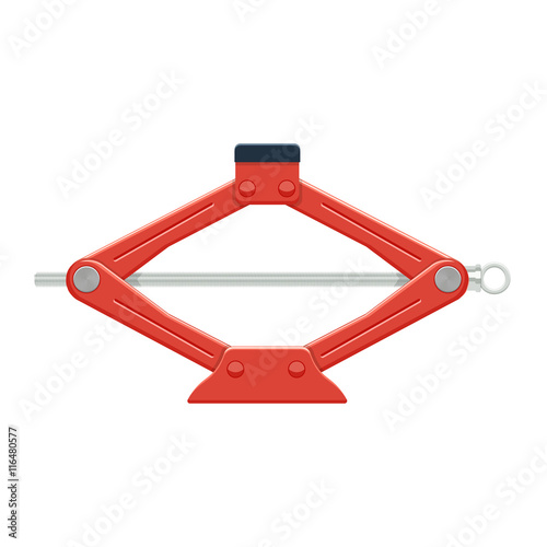 Car jack service equipment vector illustration idolated on white background