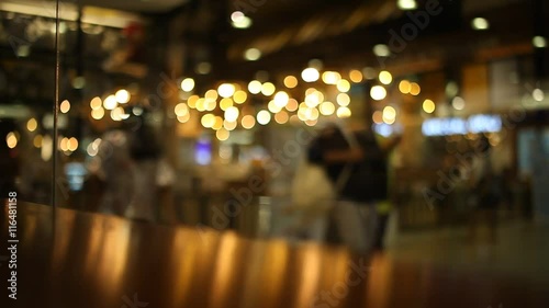 Wallpaper Mural on the table at cafe blurred background Torontodigital.ca