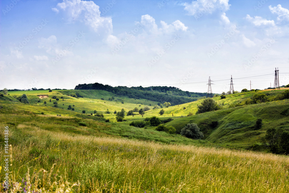 Fototapeta premium slope of the ravine