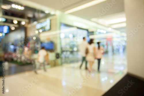 Abstract blur shopping mall background
