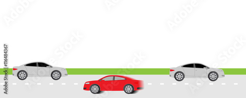 car traveling at speed