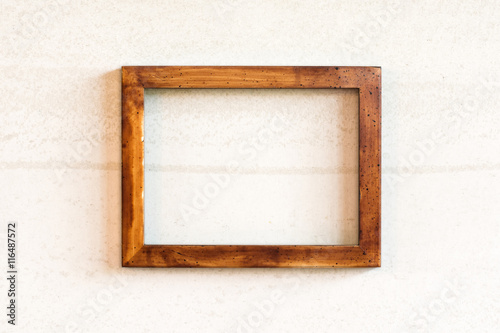 old photo wooden frame