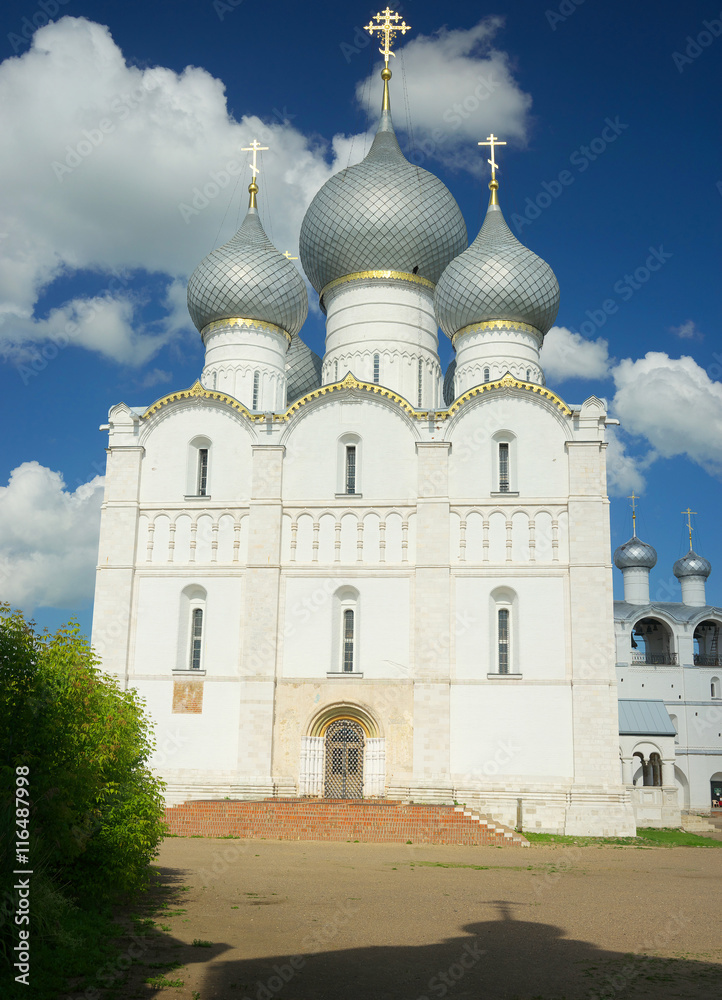 Fototapeta premium The Kremlin in Rostov the Great. Gold ring of Russia.