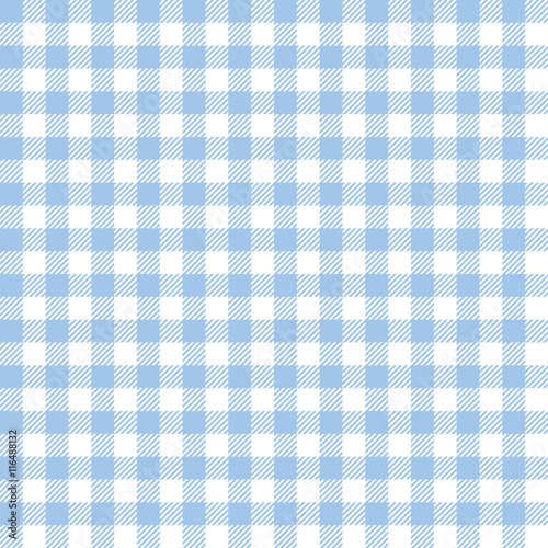 Seamless Baby Blue Checkered Plaid Fabric Pattern Texture