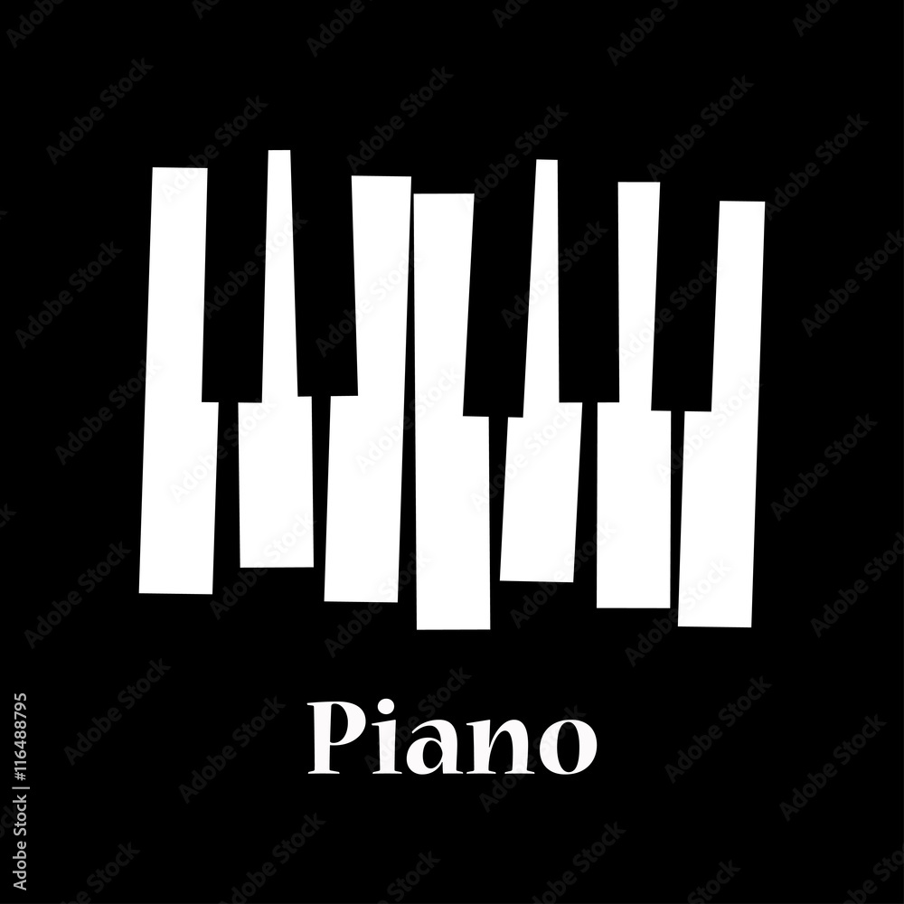 Plakat muzyka fortepianowa