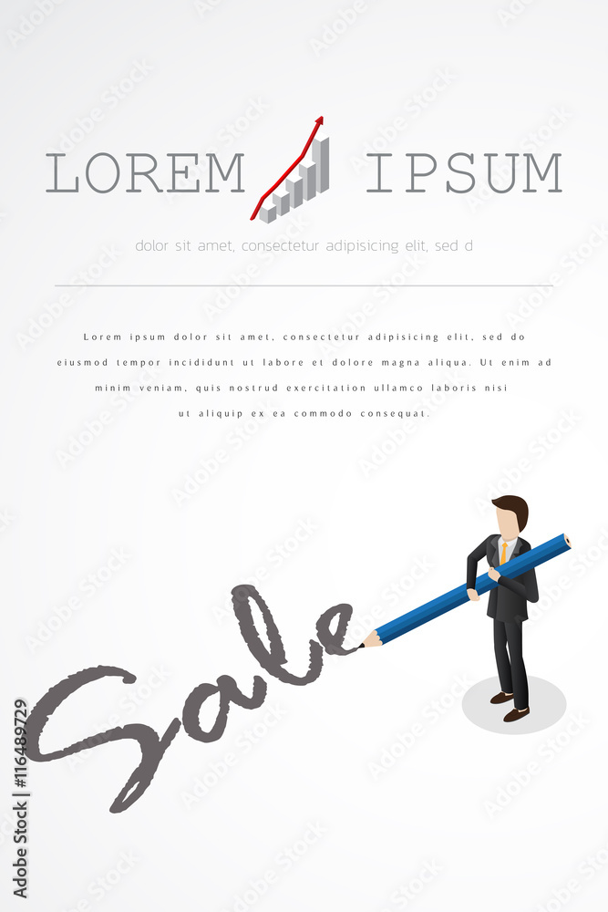 Businessman with pencil Businessman with pencil