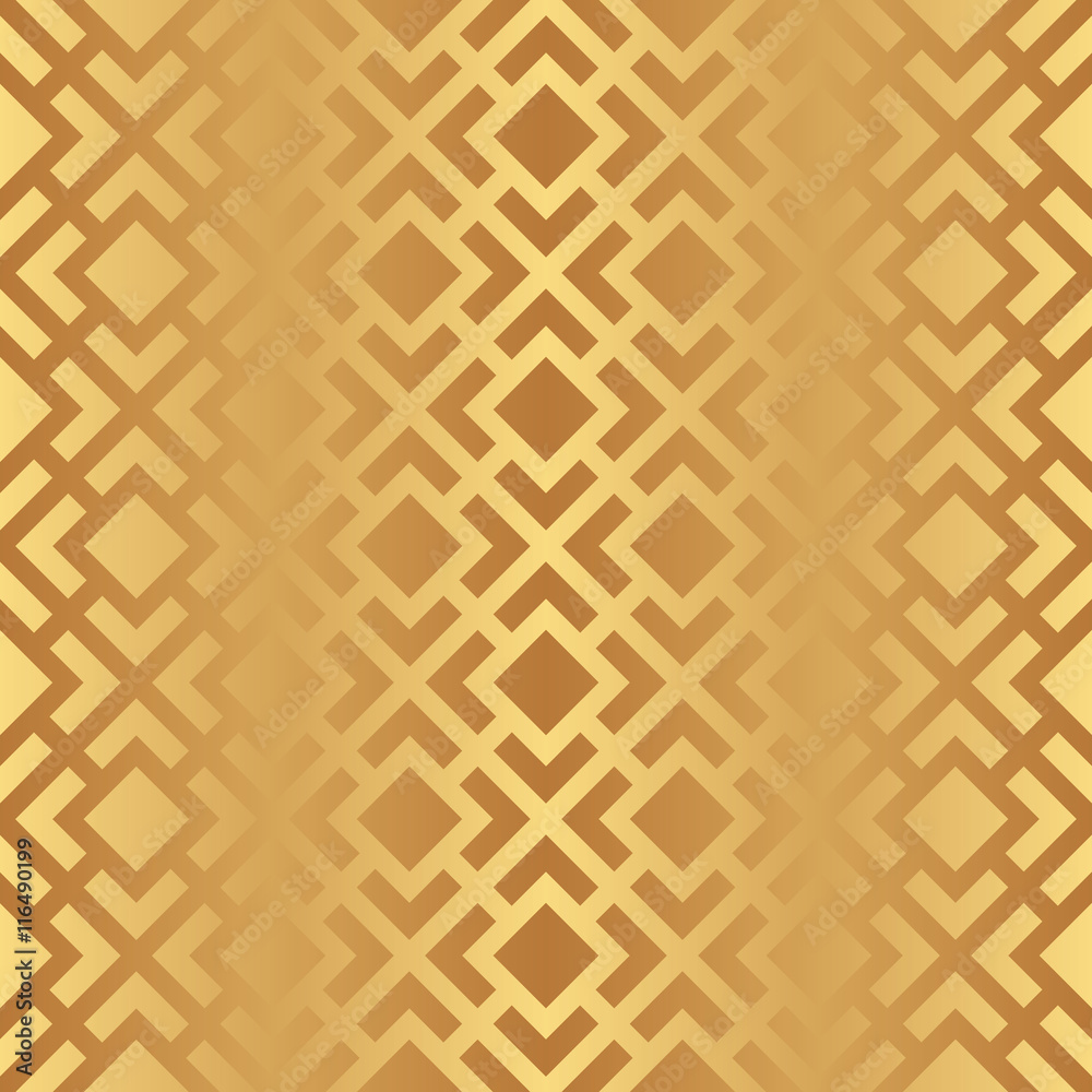 Seamless Art Deco Pattern with Gold Gradient Seamless Art Deco Pattern with Gold Gradient