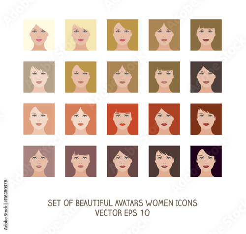 Avatars women icons