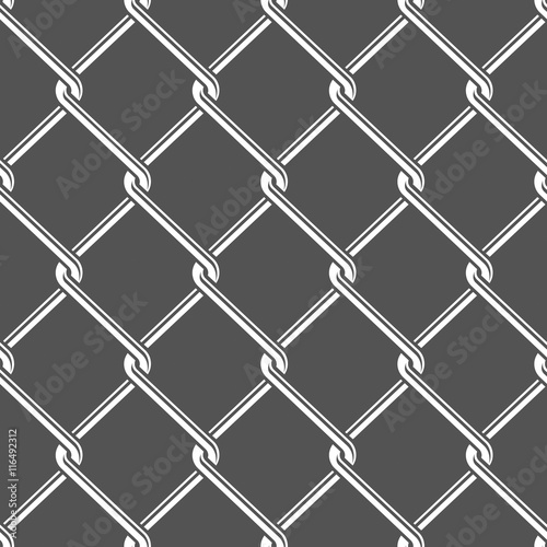 Seamless detailed chain link fence pattern texture