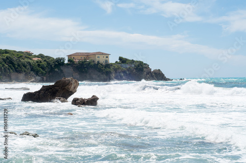 italian sea in Castiglioncello