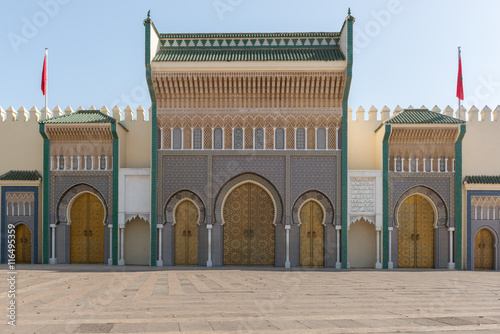 Royal Palace Dar el Makhzen in Fez in Morocco