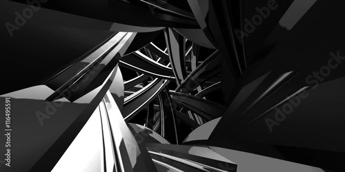 Iron textures.Polygonal geometric surface. computer generated seamless loop abstract motion background. 4k