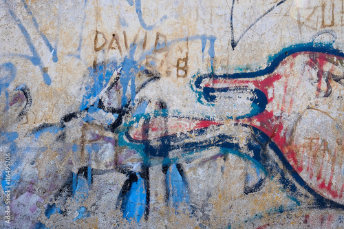 Tag graffiti matière texture peinture mur béton usure vieux