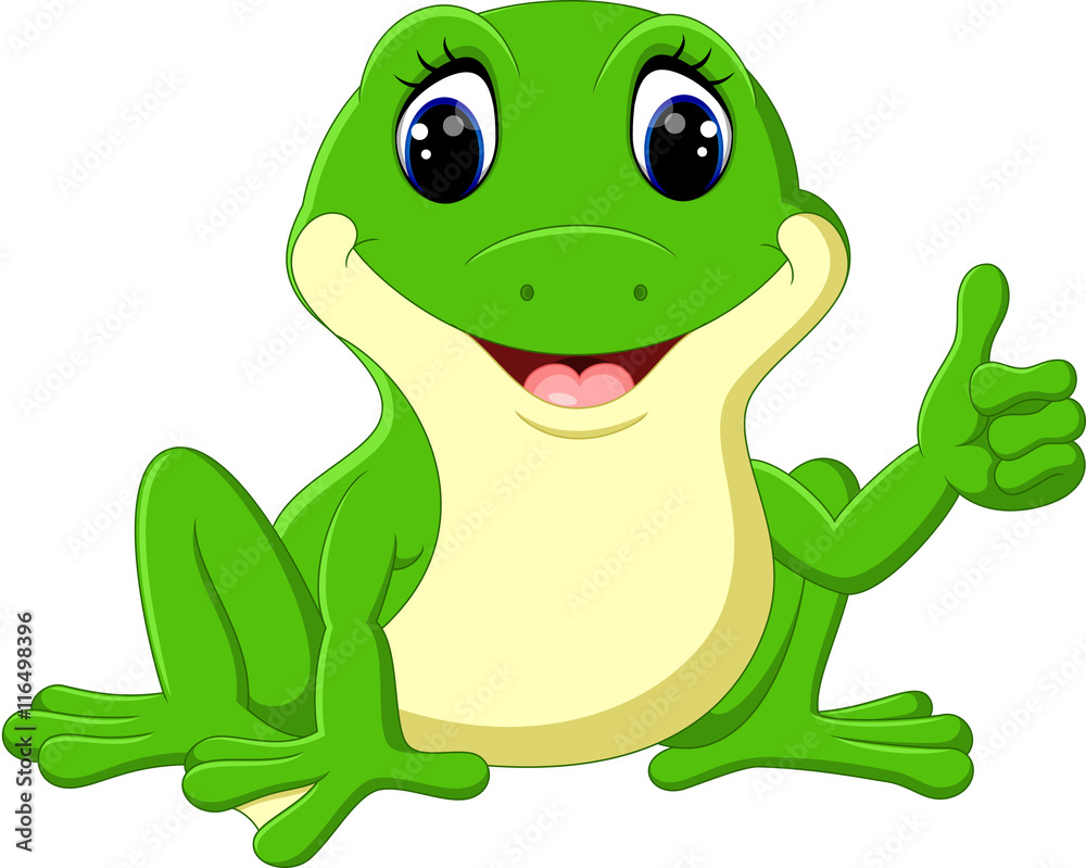Cartoon funny frog Cartoon funny frog