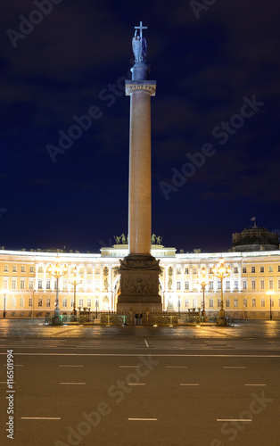 The General Staff building and Alexander column on Palace Square.