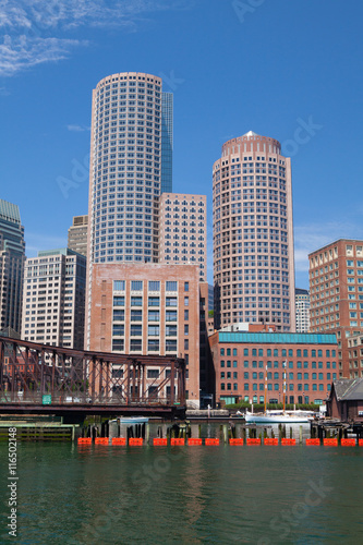 Boston skyline and Northern Avenue Bridge. © Radomir Rezny