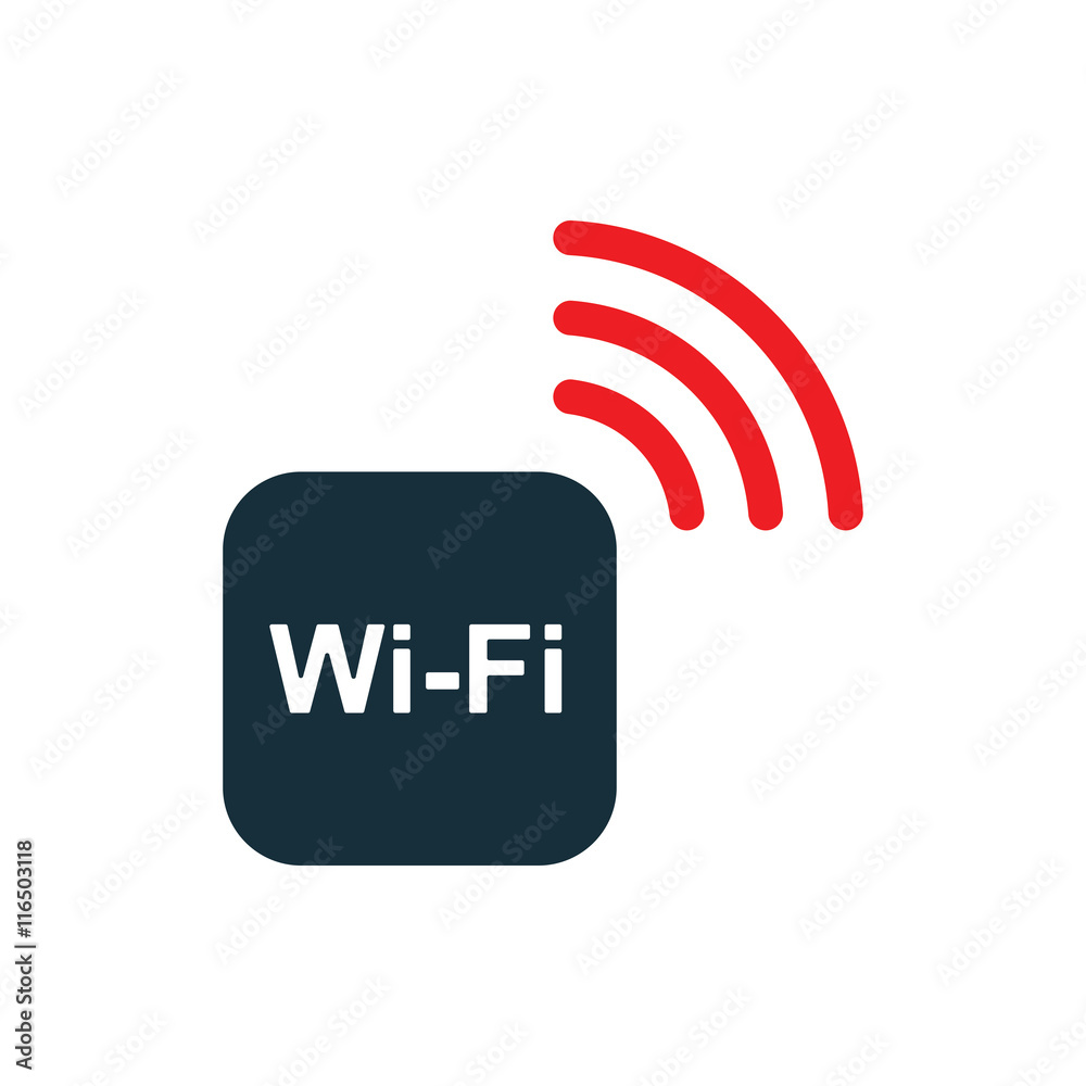 wi-fi router icon on white background wi-fi router icon on white background