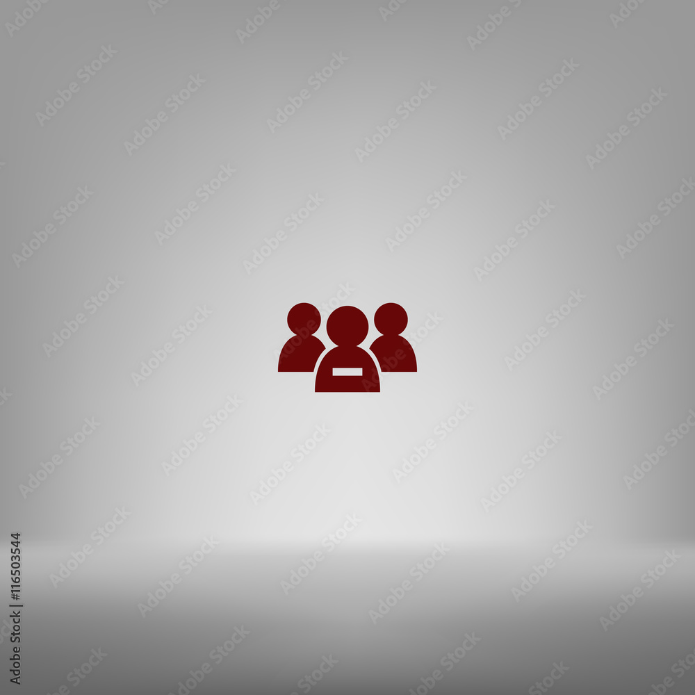 Add new user account flat icon for apps Add new user account flat icon for apps