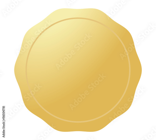 Golden medal or coin