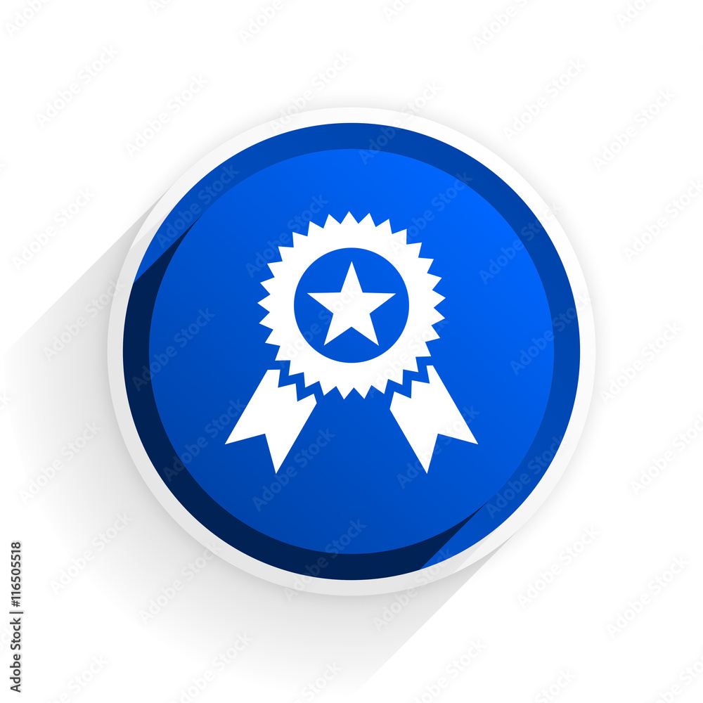 award flat icon with shadow on white background, blue modern design web element award flat icon with shadow on white background, blue modern design web element