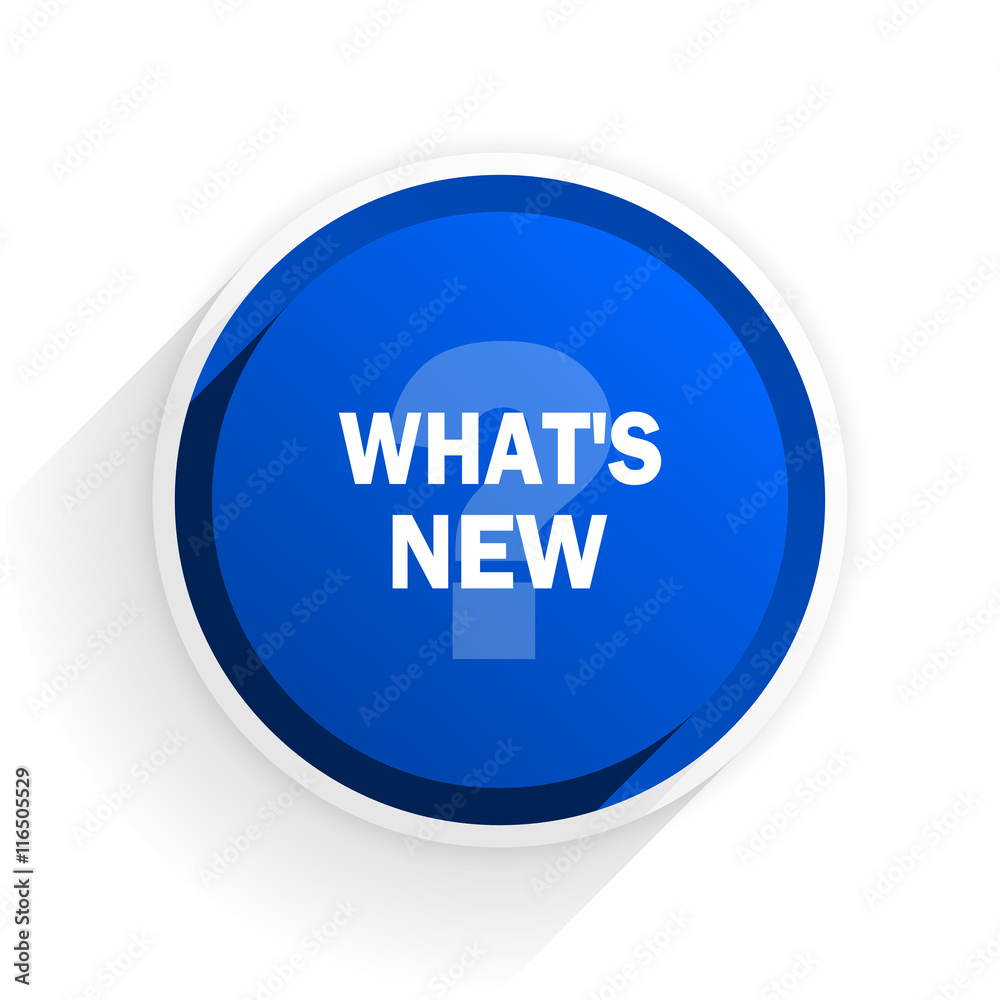 new flat icon with shadow on white background, blue modern design web element new flat icon with shadow on white background, blue modern design web element