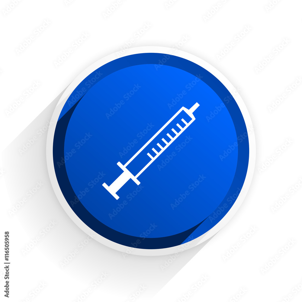 medicine flat icon with shadow on white background, blue modern design web element