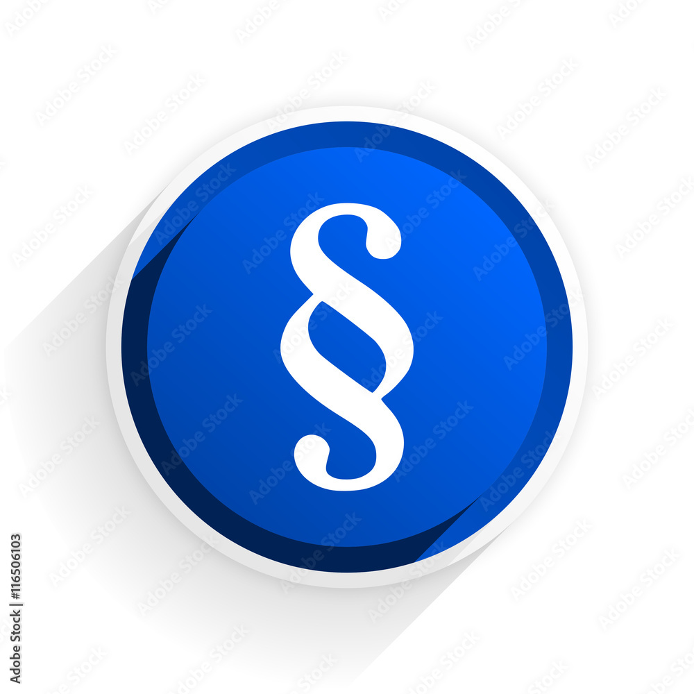 paragraph flat icon with shadow on white background, blue modern design web element paragraph flat icon with shadow on white background, blue modern design web element