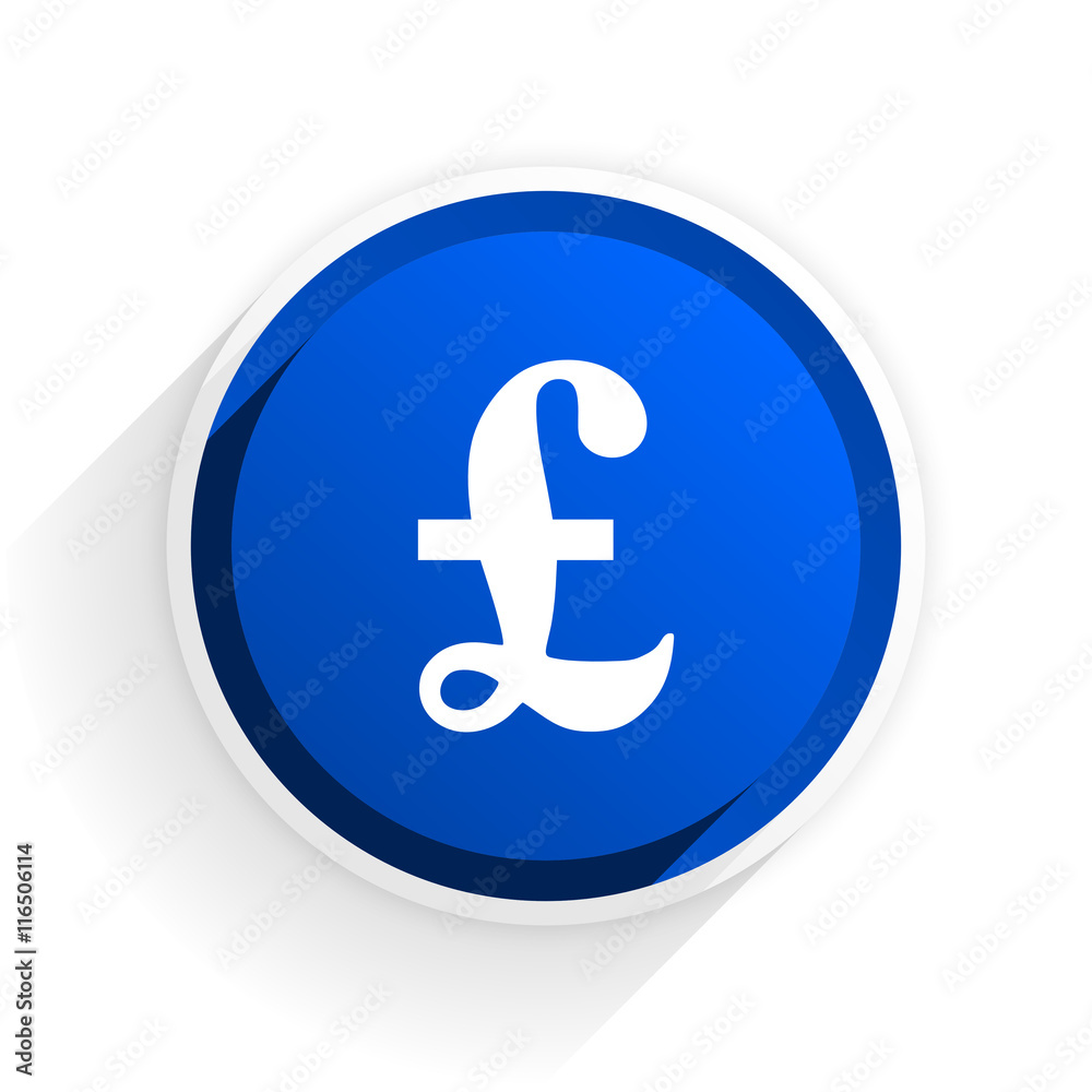 pound flat icon with shadow on white background, blue modern design web element pound flat icon with shadow on white background, blue modern design web element