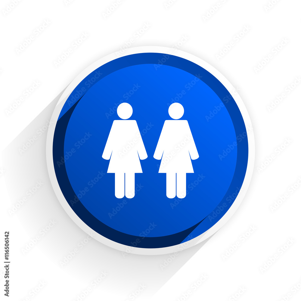 couple flat icon with shadow on white background, blue modern design web element couple flat icon with shadow on white background, blue modern design web element