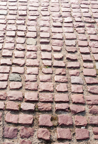 ancient cobblestone pavement