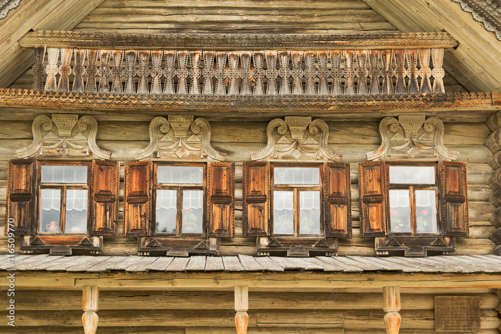 Russian wooden architecture.