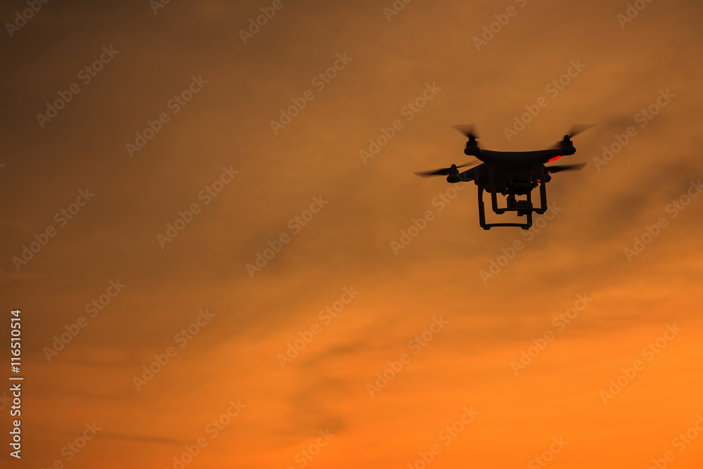 Silhouette of drone Silhouette of drone