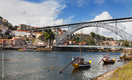 old Porto and traditional boats with wine barrels, Portugal © Elena Sistaliuk