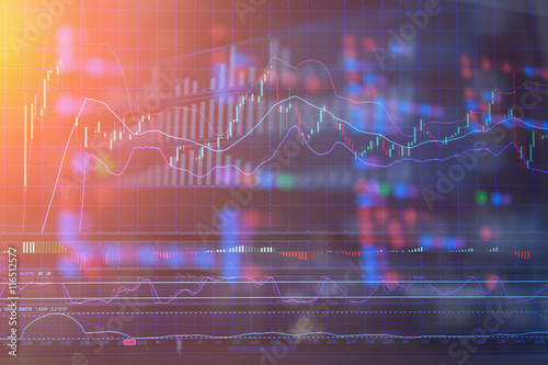 Photography financial Stock market graph ananlysis