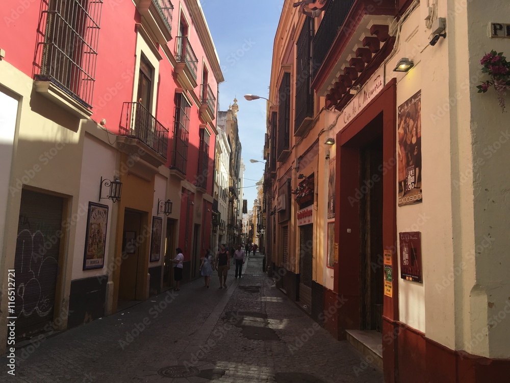 Narrow street in Seville