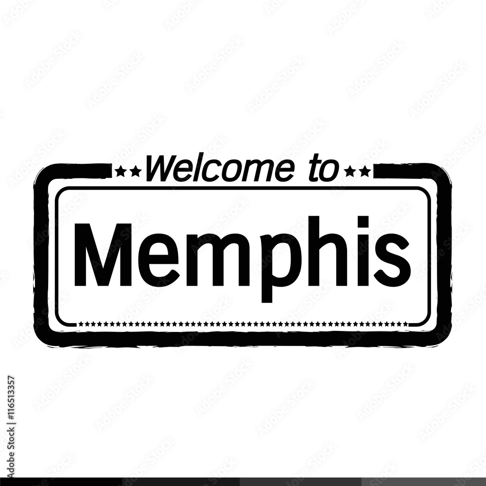 Welcome to Memphis City illustration design Welcome to Memphis City illustration design