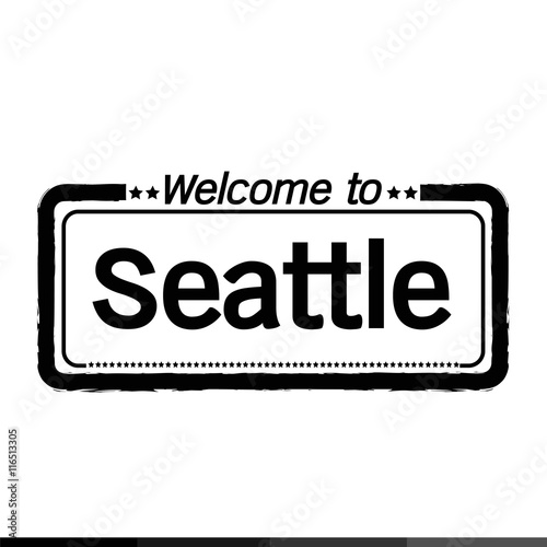 Welcome to Seattle City illustration design