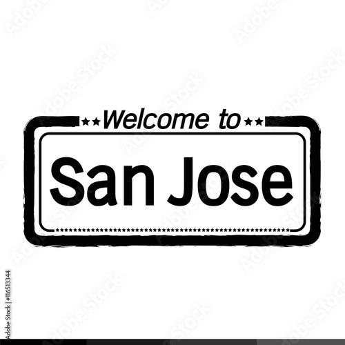 Welcome to San Jose City illustration design