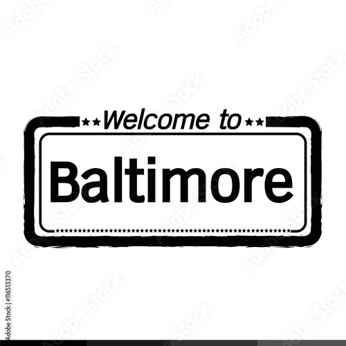 Welcome to Baltimore City illustration design