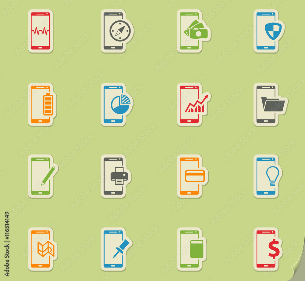 Smartphone simply icons Smartphone simply icons