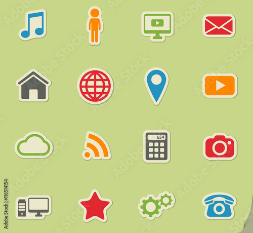 Social media simply icons