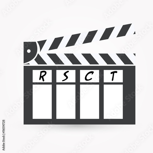 Movie clap icon