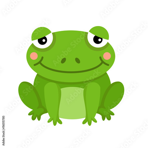 illustration of isolated frog on white background