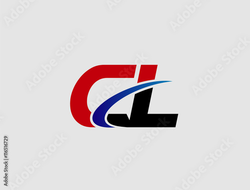 Letter C and L logo vector
