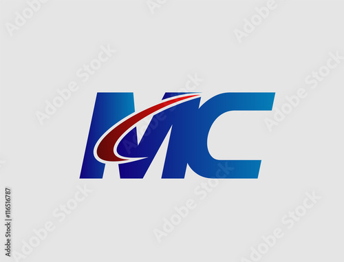 Letter M and C logo vector 
