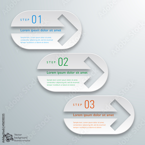 White Arrow Button #Vector Graphic