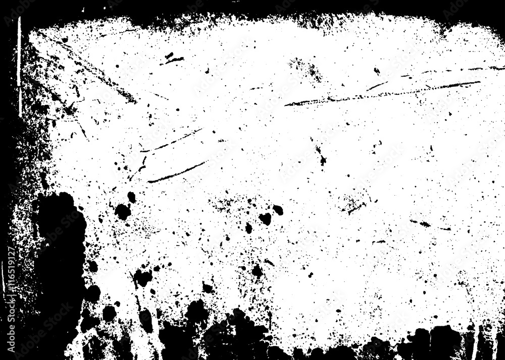 Grunge black and white distress border. Frame scratch texture. Sketch dirty abstract to create distressed effect. Overlay distress grain monochrome design. Paint splash background. Vector Illustration Grunge black and white distress border. Frame scratch texture. Sketch dirty abstract to create distressed effect. Overlay distress grain monochrome design. Paint splash background. Vector Illustration