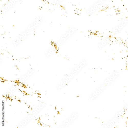 Gold grunge texture. Patina scratch golden elements. Sketch surface to create distressed effect. Overlay distress grain graphic design. Stylish modern dirty background decoration. Vector illustration