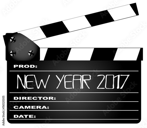 New Year 2017 Clapperboard