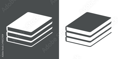 Icono plano libros